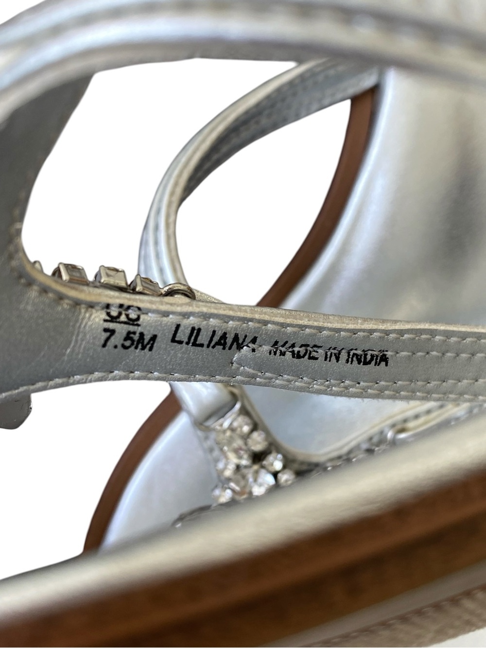Naturalizer Liliana Rhinestone Thong Slide Sandals Size 7.5 - Picture 6 of 7